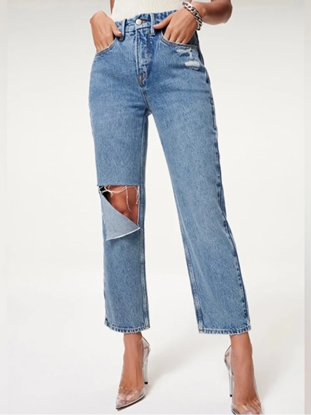 NWOT GOOD AMERICAN Good Heritage Jeans 6